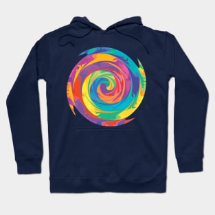 Rainbow Spiral 5 Hoodie